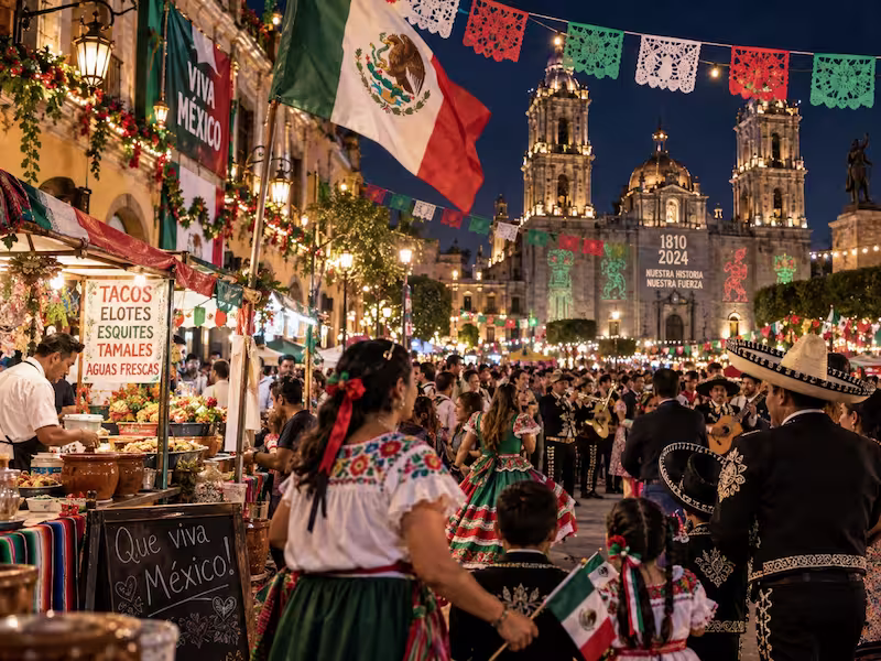 Fiestas Patrias y viajes en autobús por México