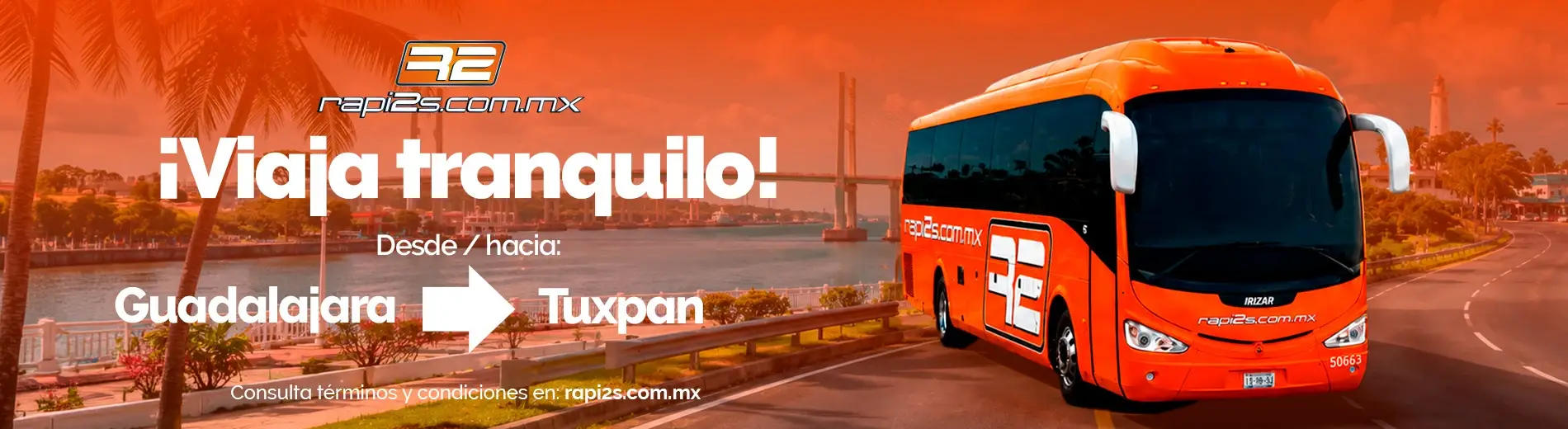 Viaja entre Guadalajara y Tuxpan